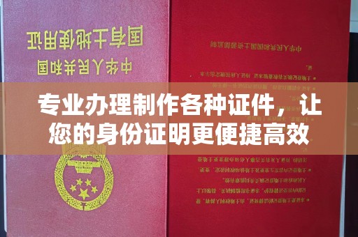 大连专业办理制作各种证件，让您的身份证明更便捷高效