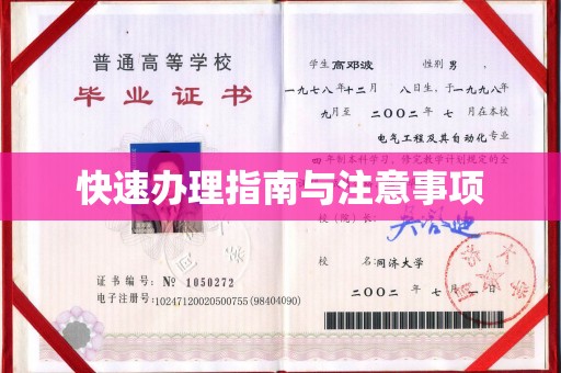 大连快速办理指南与注意事项